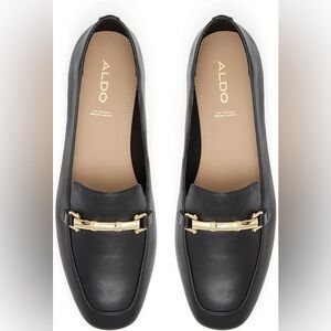 ALDO	Leather Loafers	Black/Gold	10